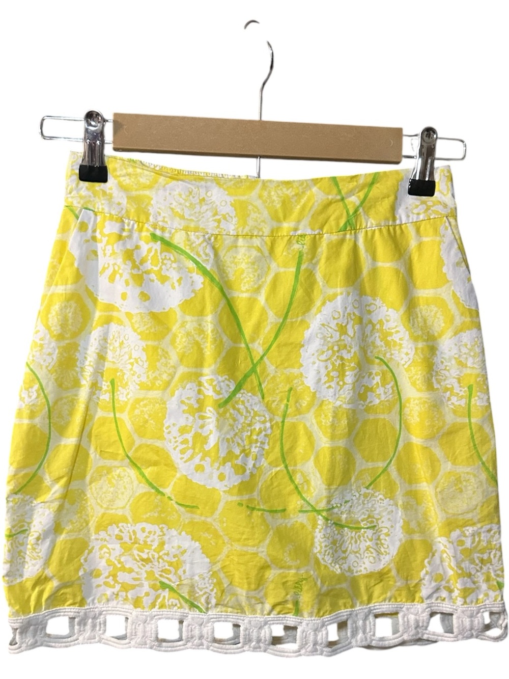 Lilly Pulitzer Dandelion Mini Skirt Yellow Size 0